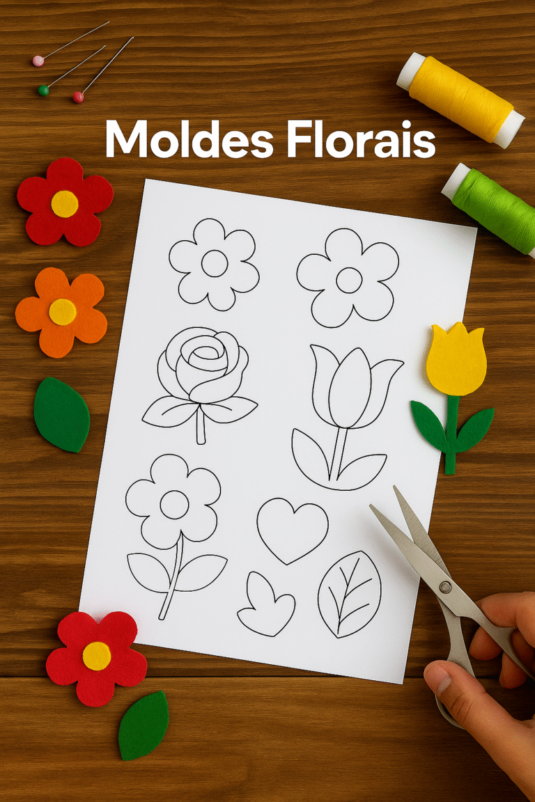 Moldes Florais e Materiais de Artesanato